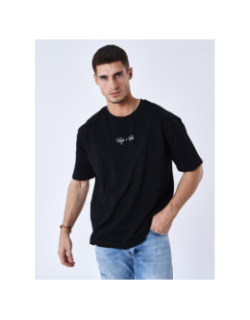 T-shirt à petit logo brodé noir homme - Project X Paris