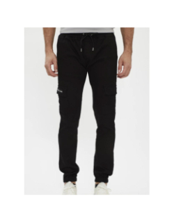 Pantalon cargo à taille élastique noir homme - Project X Paris