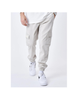 Pantalon cargo à taille élastique gris homme - Project X Paris