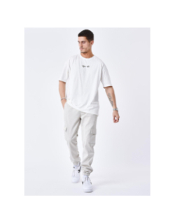 Pantalon cargo à taille élastique gris homme - Project X Paris