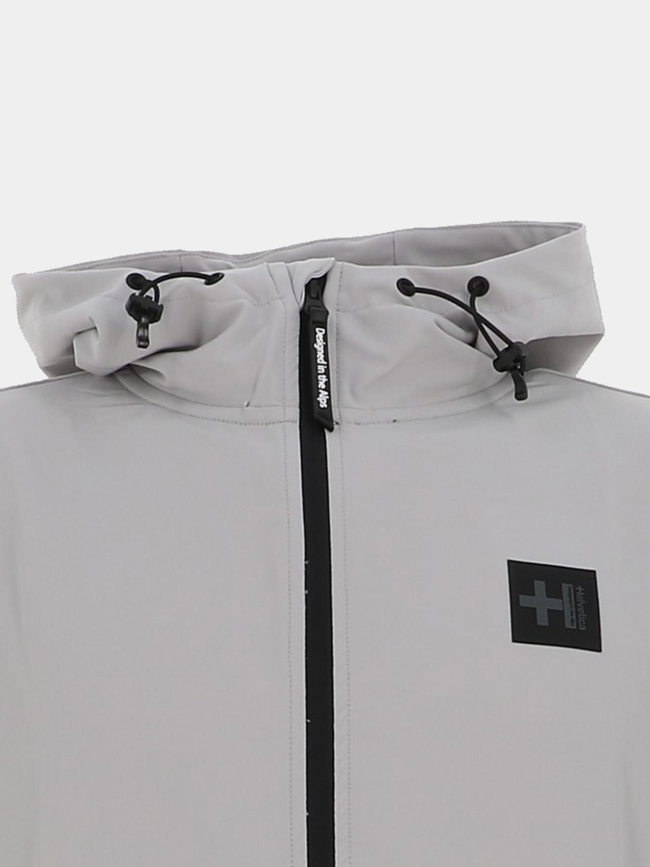 Veste à capuche jupiter gris homme - Helvetica