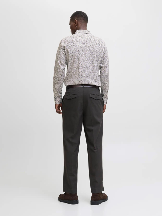 Chemise stretch à impression florale blanc homme - Jack & Jones