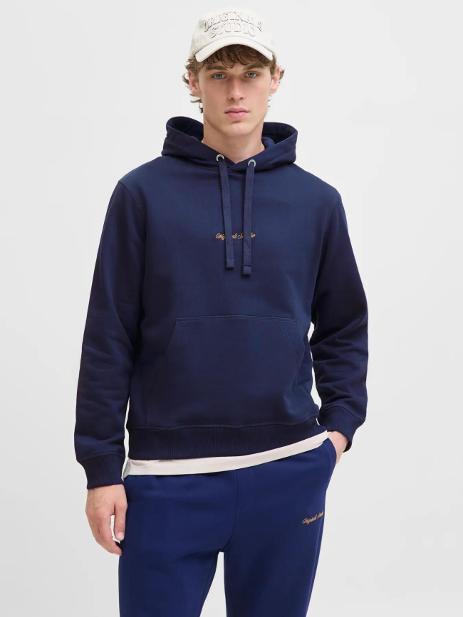 Sweat à capuche jornorrebro bleu marine homme - Jack & Jones