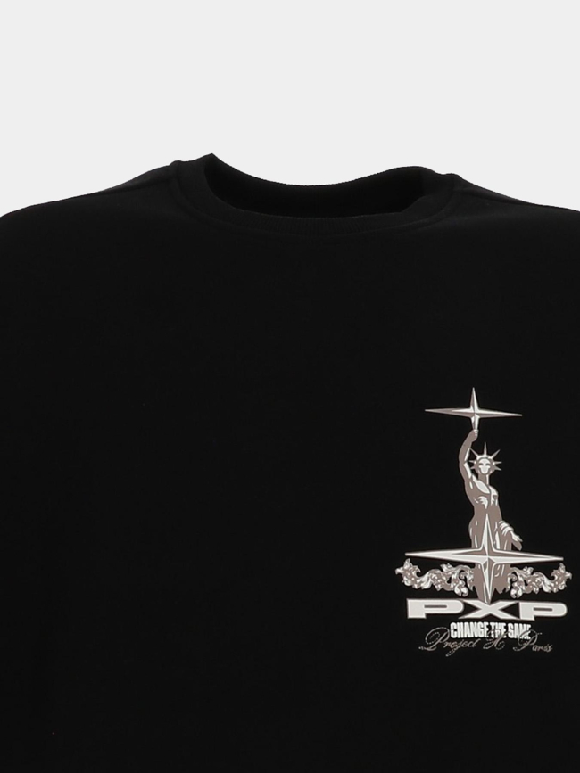 Sweat à col rond the game noir homme - Project X Paris