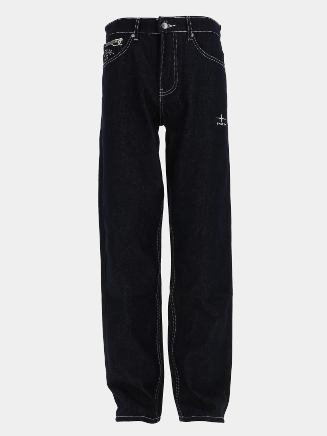 Jean à poches brodées bleu marine homme - Project X Paris