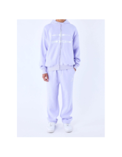 Sweat à capuche zippé logo polaris violet femme - Project X Paris