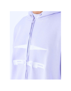 Sweat à capuche zippé logo polaris violet femme - Project X Paris