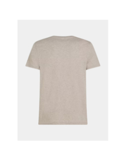 T-shirt logo brodé beige homme - Tommy Hilfiger