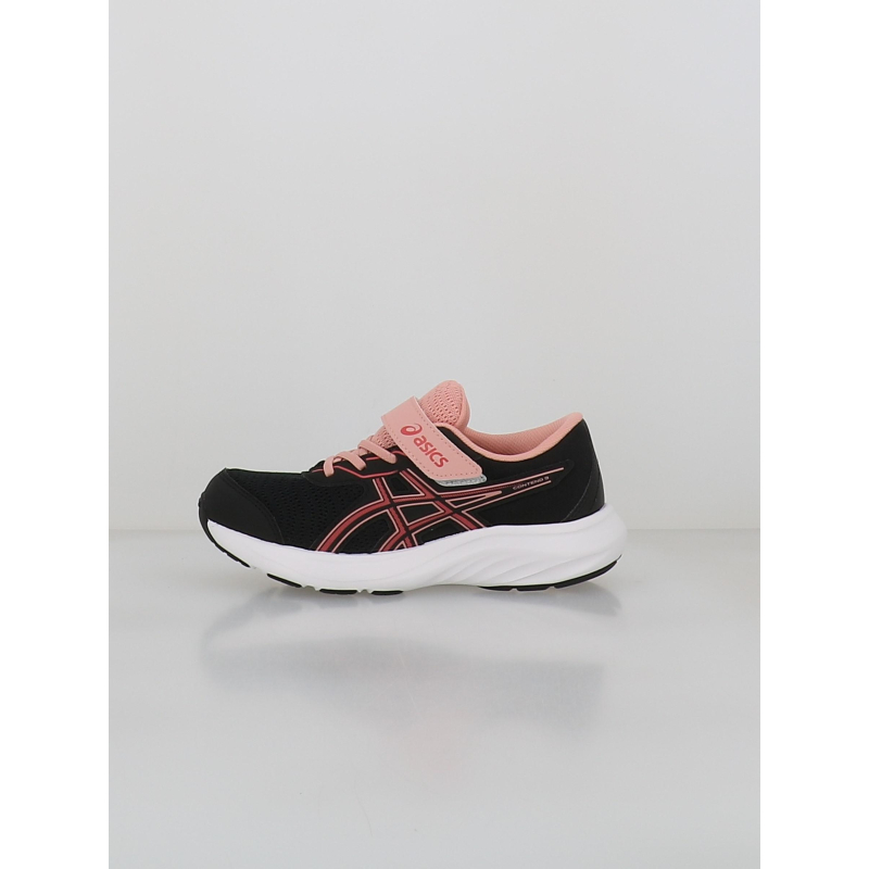 Baskets contend 9 ps noir et rose enfant - Asics