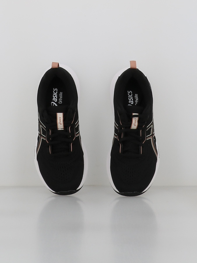 Chaussures de running gel contend 9 noir et rose femme - Asics