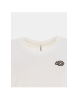 T-shirt à manches courtes onlhenny life blanc femme - Only