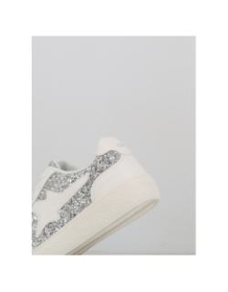 Baskets brillantes onlaurore argenté et blanc femme - Only