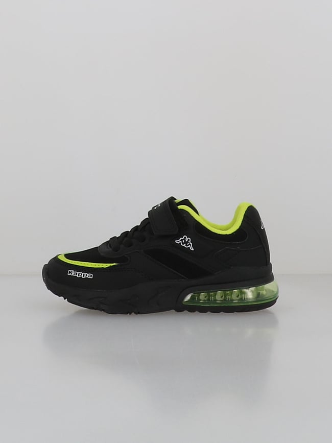 Baskets à scratch saigon noir vert garçon - Kappa
