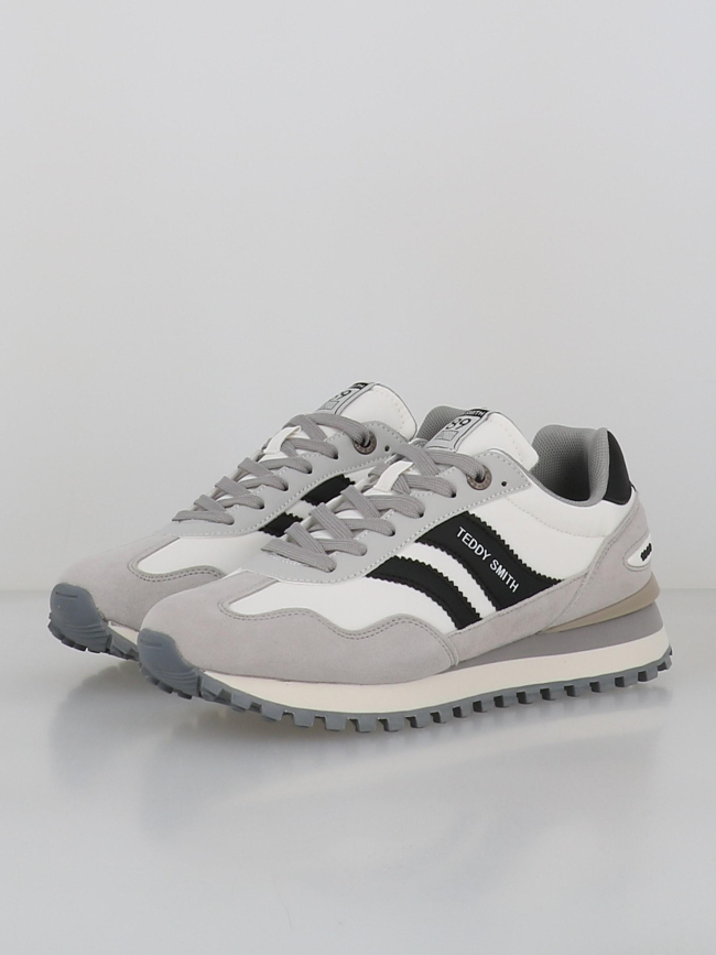 Baskets zapato cro textil blanc et gris homme - Teddy Smith