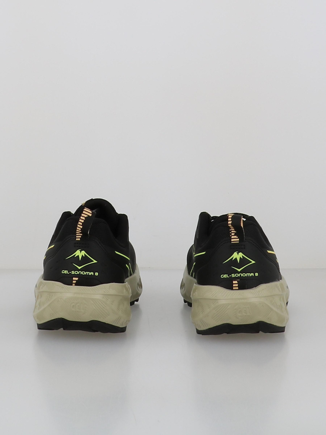 Chaussures de trail gel sonoma 8 noir et vert homme - Asics
