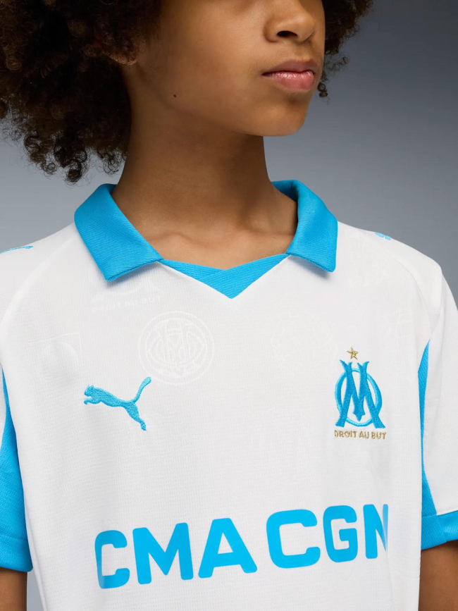 Maillot de football om domicile 25/26 blanc enfant - Puma