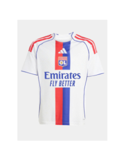 Maillot de football ol domicile 25/26 blanc enfant - Adidas