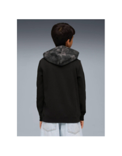 Sweat à capuche ess camo noir enfant - Puma