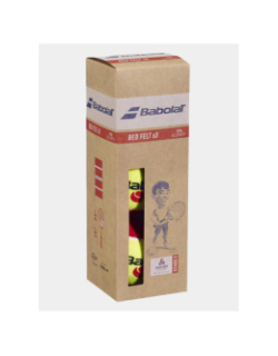 Pack de 3 balles de mini-tennis red felt jaune - Babolat
