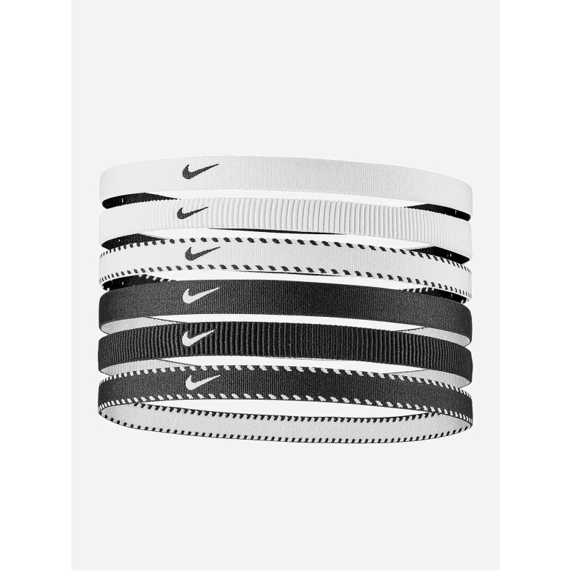 Pack de 6 bandeaux flex classic noir et blanc - Nike