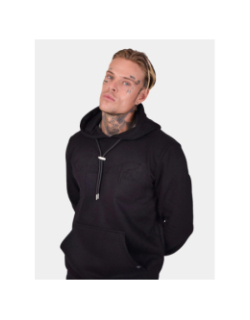 Sweat à capuche logo signature relief noir homme - Project X Paris