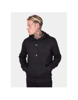 Sweat à capuche logo signature relief noir homme - Project X Paris
