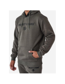 Sweat à capuche logoté vert homme - Project x Paris