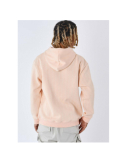 Sweat à capuche à impressions multiples rose pèche homme - Project X Paris