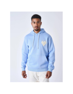 Sweat à capuche wicker heart bleu homme - Project X Paris