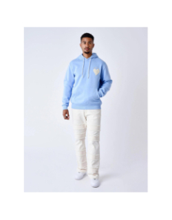 Sweat à capuche wicker heart bleu homme - Project X Paris