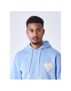 Sweat à capuche wicker heart bleu homme - Project X Paris