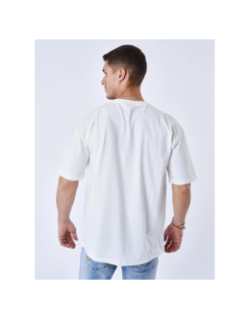 T-shirt à petit logo signature brodé blanc homme - Project X Paris