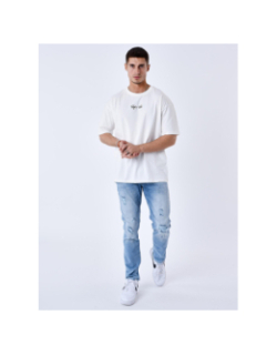 T-shirt à petit logo signature brodé blanc homme - Project X Paris