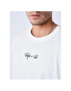 T-shirt à petit logo signature brodé blanc homme - Project X Paris