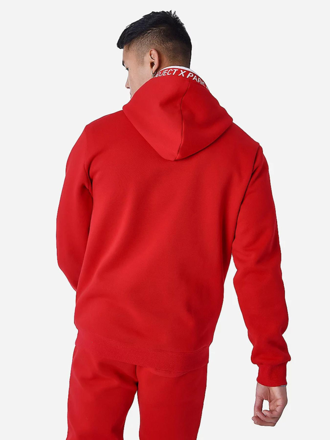 Sweat à capuche logoté rouge homme - Project X Paris