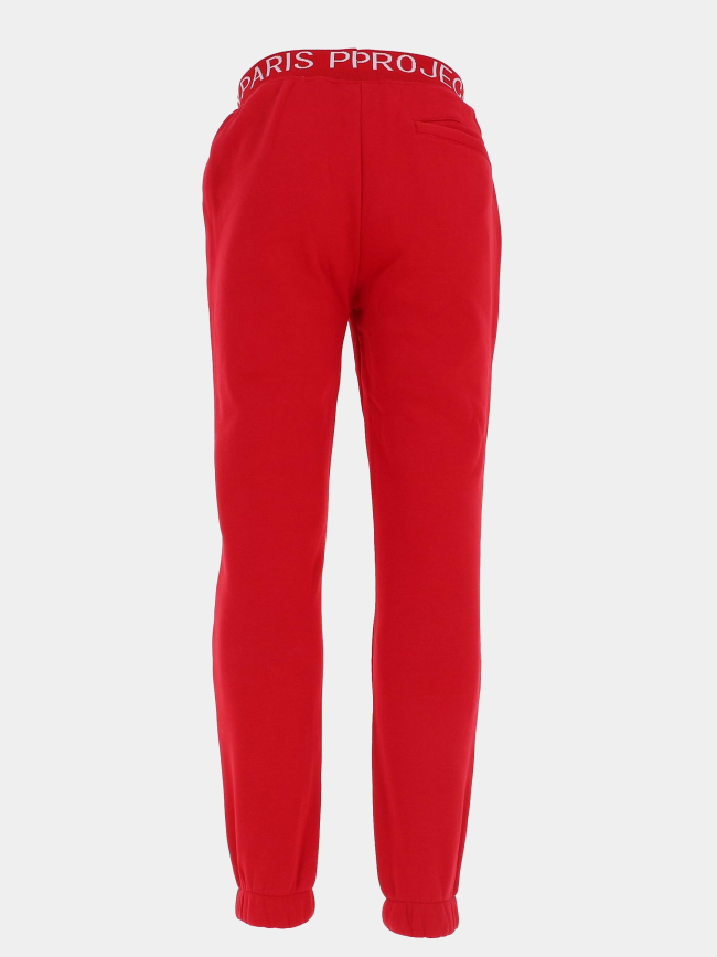 Pantalon jogging à élastique logoté rouge homme - Project X Paris