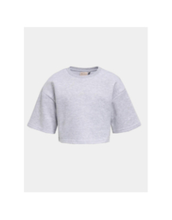 Sweat court kogfave gris fille - Only
