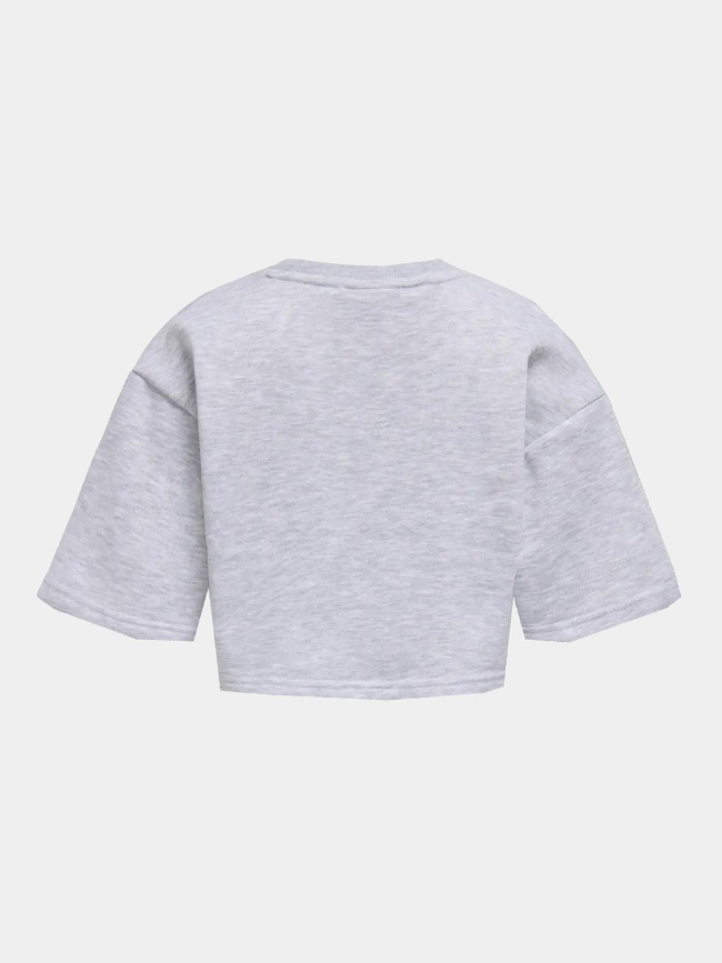 Sweat court kogfave gris fille - Only