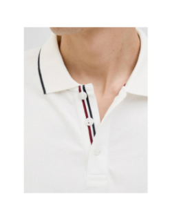 Polo à manches courtes jprblualves blanc homme - Jack & Jones