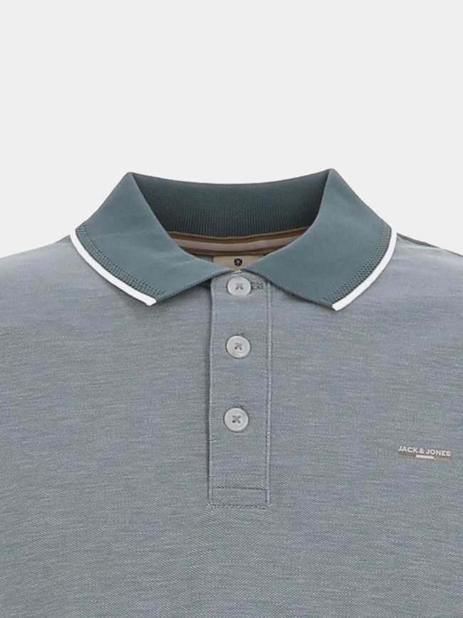 Polo à manches courtes jprblualves vert d'eau homme - Jack & Jones