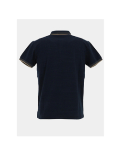 Polo stretch à manches courtes beely bleu marine homme - Sun Valley