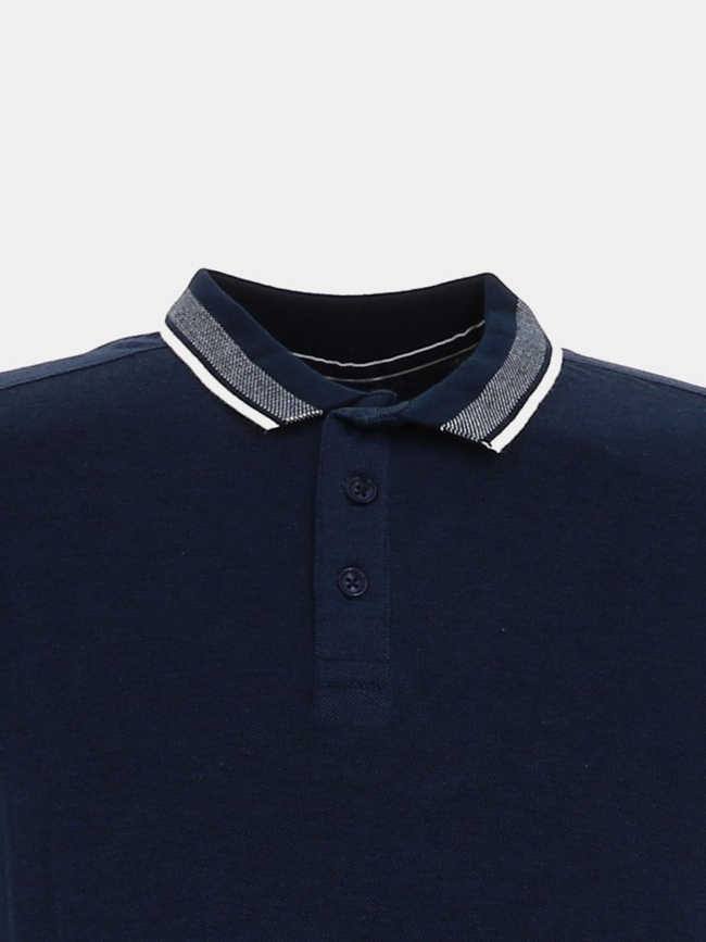 Polo à manches courtes bromeys bleu marine homme - Sun Valley