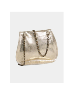 Sac bandoulière en cuir brillant pcjulia doré femme - Pieces