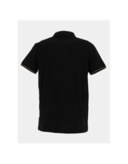 Polo à col zippé galine noir homme - Benson & Cherry