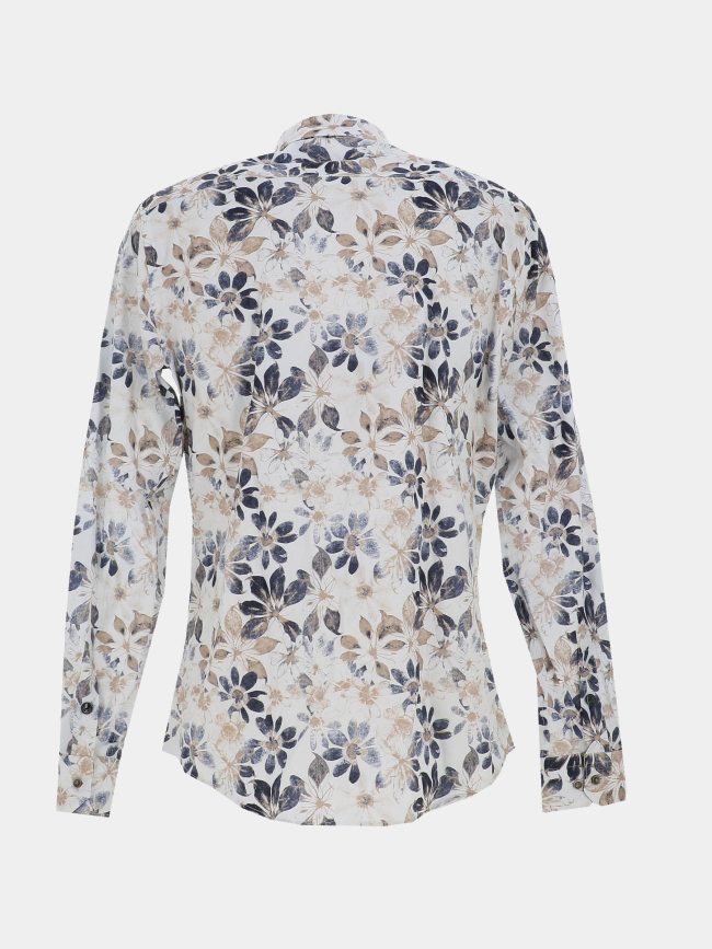 Chemise à motif floral lockness blanc homme - Benson & Cherry