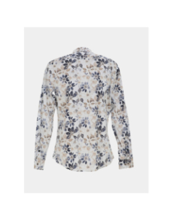 Chemise à motif floral lockness blanc homme - Benson & Cherry