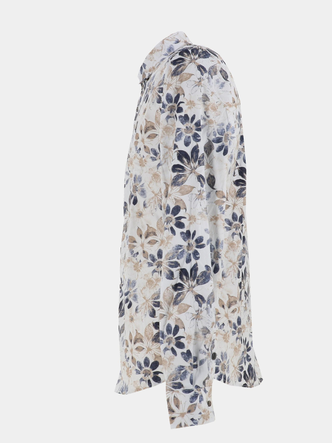 Chemise à motif floral lockness blanc homme - Benson & Cherry