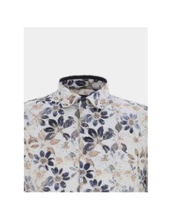 Chemise à motif floral lockness blanc homme - Benson & Cherry