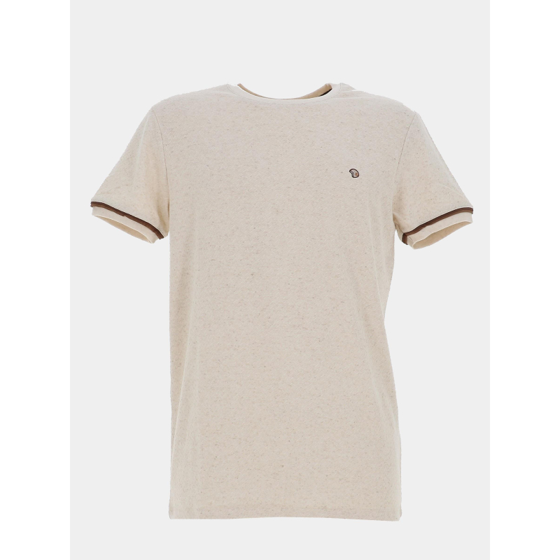 T-shirt stretch signature tasova beige homme - Benson & Cherry