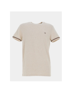 T-shirt stretch signature tasova beige homme - Benson & Cherry